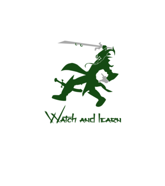 Watch and learn model alb pe tricou