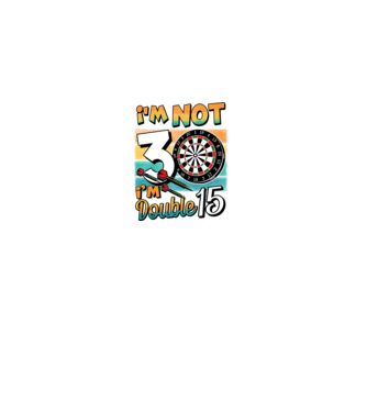 Darts Birthday 30 years old model negru pe tricou