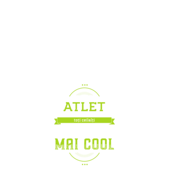 Sunt atlet, la fel ca toți ceilalți, dar mult mai cool model negru pe tricou