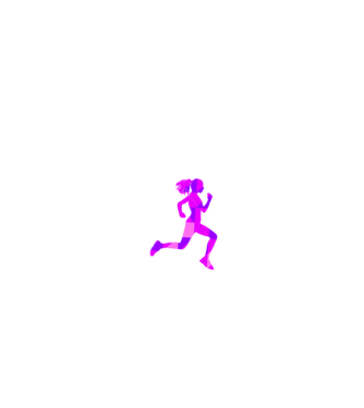 I run like a girl model alb pe tricou