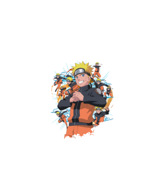 NARUTO model negru pe tricou