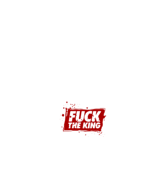 Fuck the king model negru pe tricou