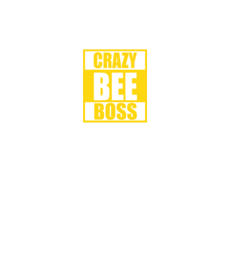 Crazy bee boss model negru pe tricou
