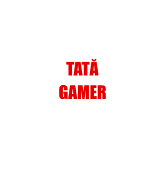 ziua tată noaptea gamer model negru pe tricou