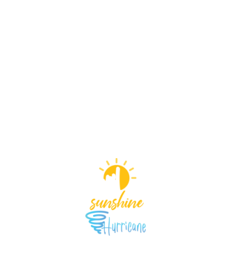 April Girls are Sunshine mixed with a little Hurricane model negru pe tricou