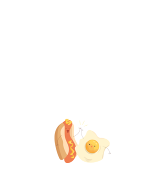 best friends hot dog egg model negru pe tricou