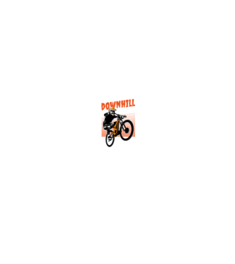 TR Downhill model negru pe tricou