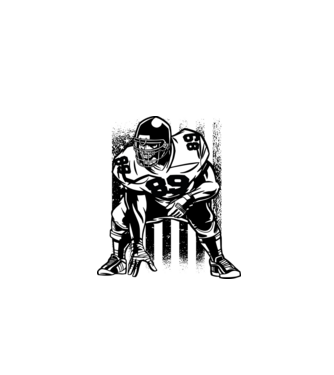 PLAYER model alb pe tricou