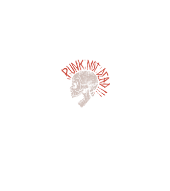 Punk Not Dead model negru pe tricou