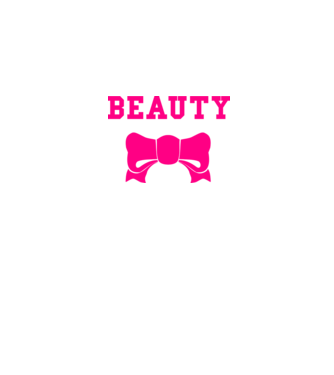 beauty model alb pe tricou
