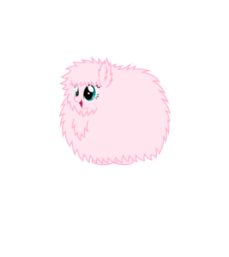 Fluffle Puff model alb pe tricou