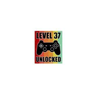 level 37 unlocked retro gamer model negru pe tricou