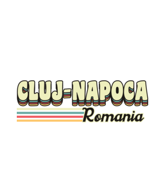 România Cluj-Napoca model alb pe tricou