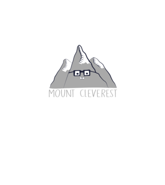 Mount cleverest model negru pe tricou