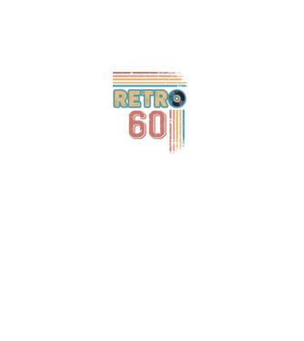 Retro 60 Birthday model alb pe tricou