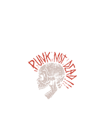 Punk Not Dead model negru pe tricou