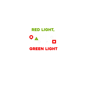 red light green light model negru pe tricou