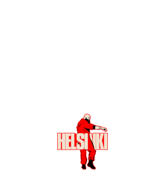 helsinki la casa de papel model alb pe tricou