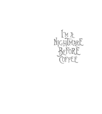 Nightmare before coffee model galben neon pe tricou