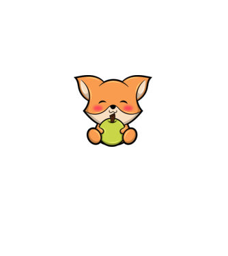 Baby Fox model alb pe tricou