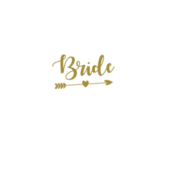 Bride model alb pe tricou