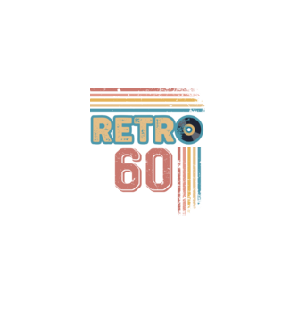 Retro 60 Birthday model alb pe tricou