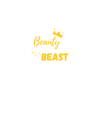 Wake Up Beauty Time To Beast model negru pe tricou