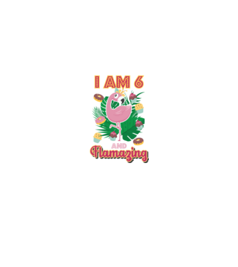 FLAMAZING Birthday 6 Years old model alb pe tricou