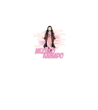 Demon Slayer  Nezuko model alb pe tricou