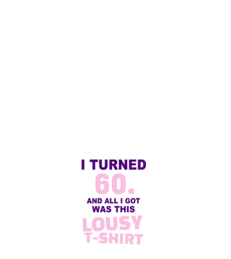 Lousy T-shirt 60 model alb pe tricou