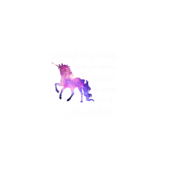 Always be UNICORN model roz deschis pe tricou