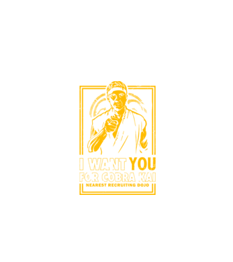 I want you cobra kai model negru pe tricou