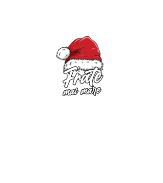frate mai mare Santa Hat model turcoaz pe tricou