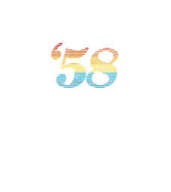 Retro Birthday 1958 model negru pe tricou