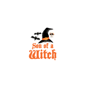 Son of a witch model alb pe tricou