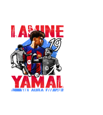 Yamal tribute model alb pe tricou
