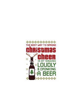 Christmas cheer beer pulovăr urât model alb pe tricou