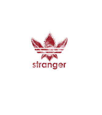 stranger things logo model negru pe tricou