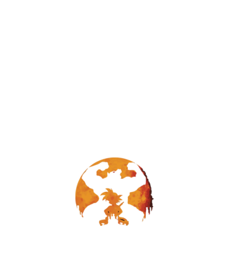 goku sunset model albastru închis pe tricou