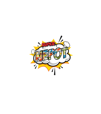 Super Nepot model albastru închis pe tricou