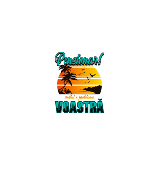 Pensionar! Restul e problema voastră  model negru pe tricou