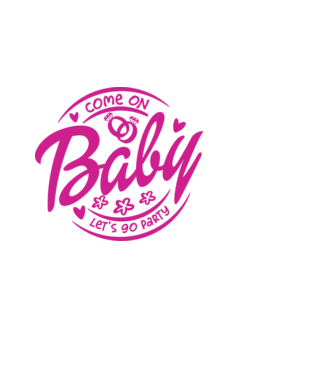 Bride Barbies Baby lets go party model alb pe tricou