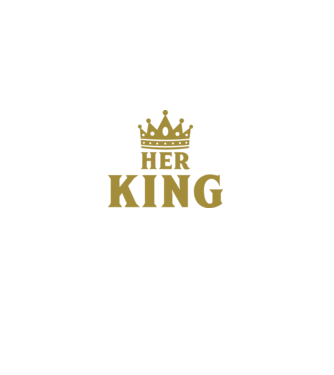 Her King model negru pe tricou