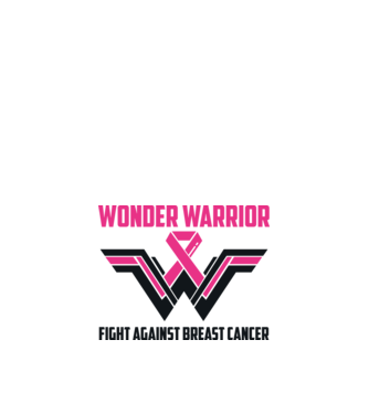WONDER WARRIOR model alb pe tricou