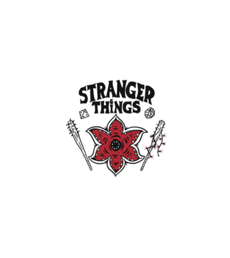 stranger things demogorgon head2 model alb pe tricou
