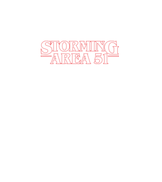 storming area 51 things outline model alb pe tricou