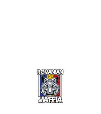 România maffia model negru pe tricou