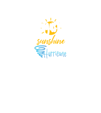 August Girls are Sunshine mixed with a little Hurricane model negru pe tricou