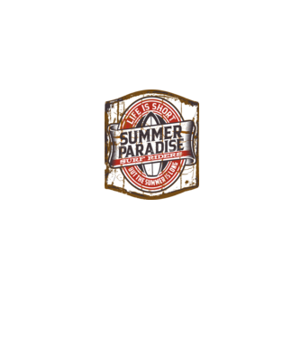 Summer Paradise model albastru jeanși pe tricou