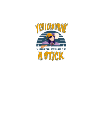 Yes, i can drive a stick model negru pe tricou